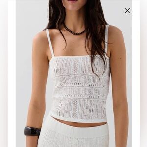 Scalpers | Pointelle White Top